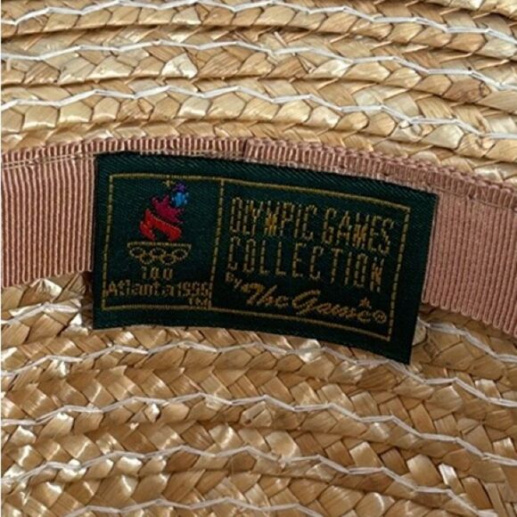Vintage Atlanta Olympics Straw Hat New - Picture 8 of 13